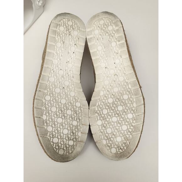 Adrienne Vittadini AV-Niko Wedge Shimmer Beige Stretch Comfort Slip-On Shoes 8M - Picture 8 of 8